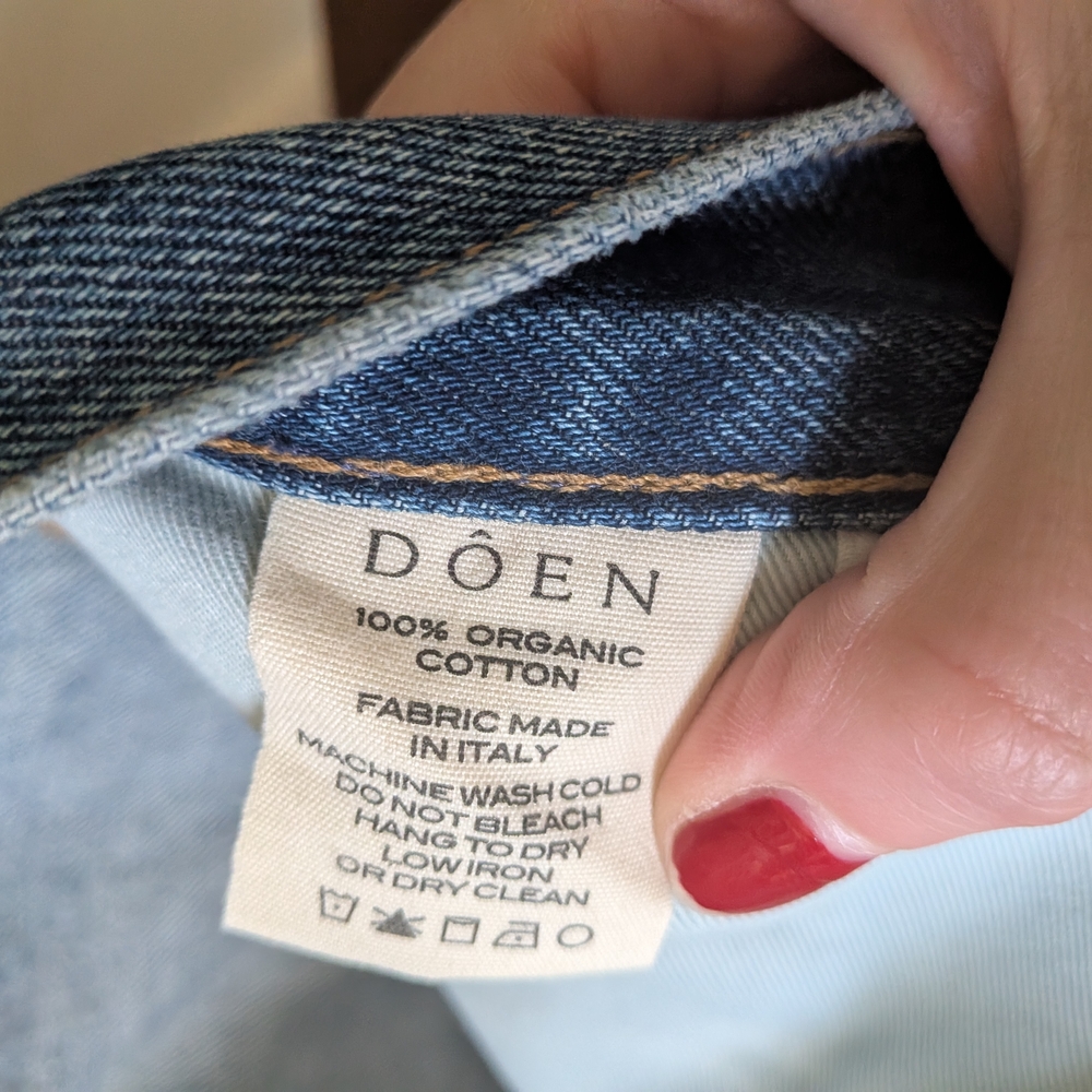 Doen Pale Blue Straight Leg Organic Cotton Jeans Leonie 29